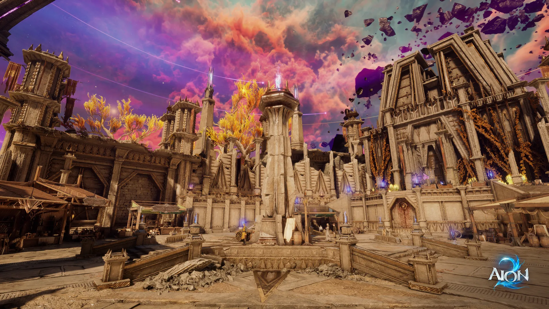 Uma das cidades de AION 2