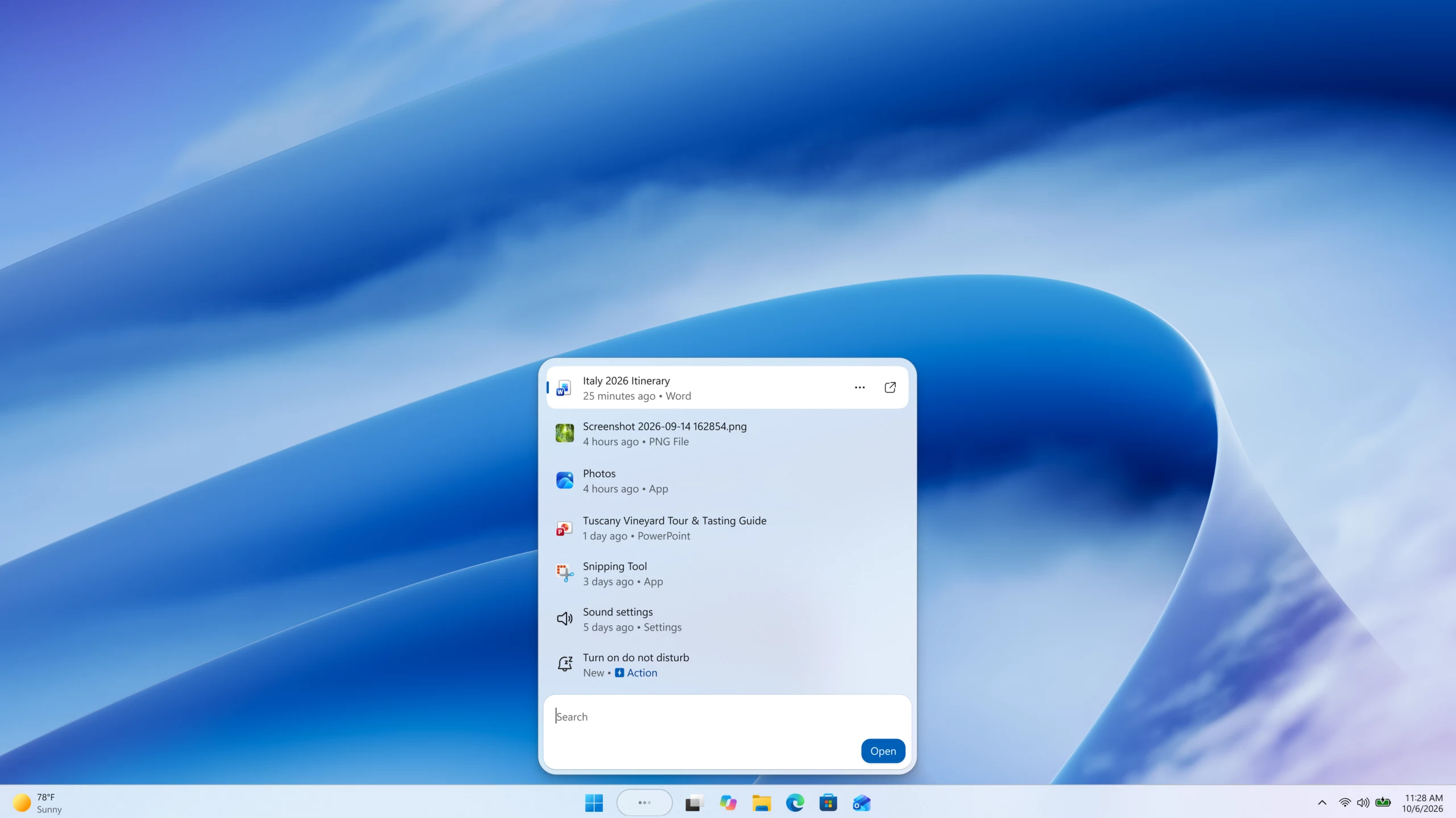 A nova Pesquisa do Windows 11