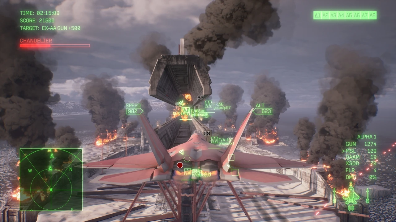 Combate no ACE COMBAT ONLINE