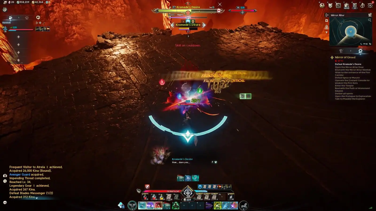 Kromede's Desire, o boss final do Fire Temple