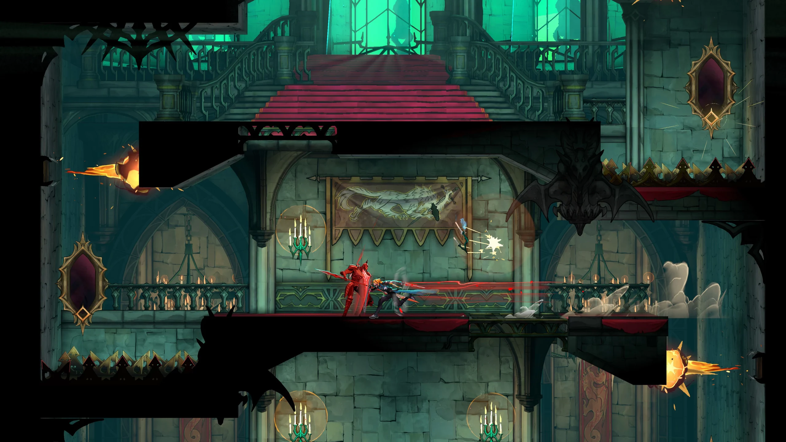 Rose Belmont em combate em Castlevania: Belmont's Curse
