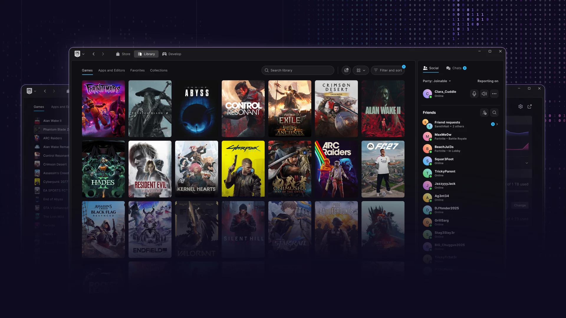 O novo Epic Games Launcher aberto na página da loja