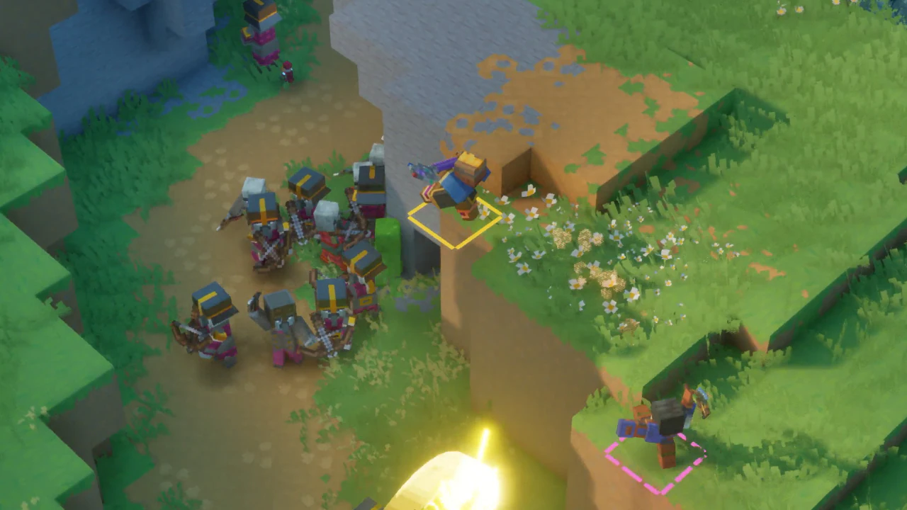 Ataque em salto em Minecraft Dungeons II