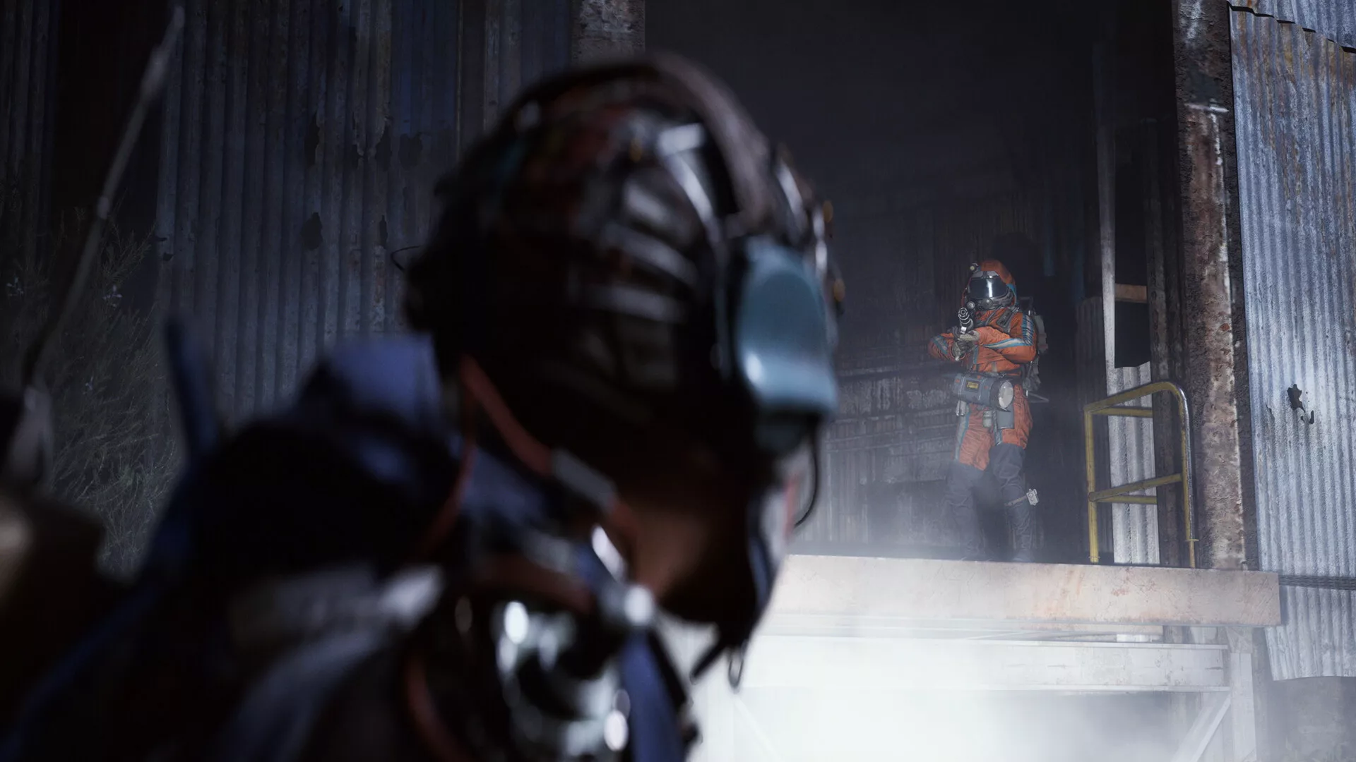 Um Raider à superfície de ARC Raiders, com o cenário aberto à frente