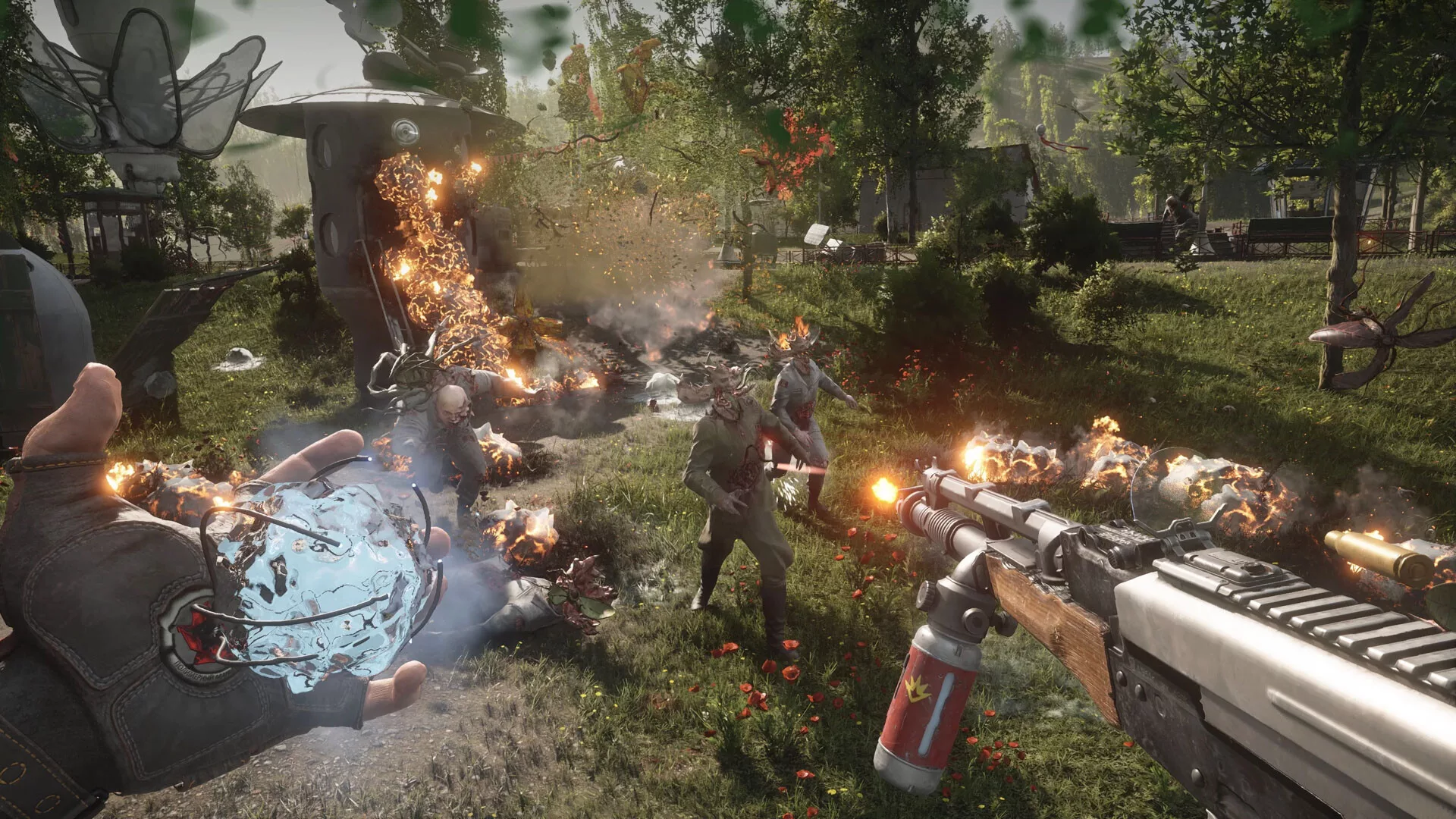 Combate contra robôs soviéticos em Atomic Heart