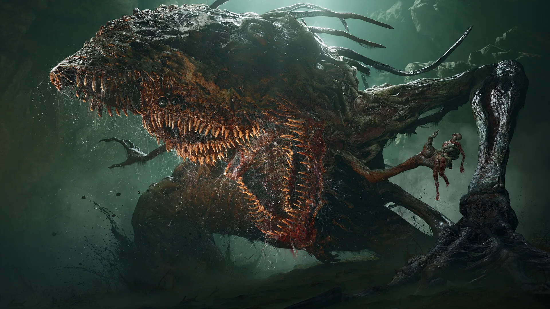 Combate contra um chefe em Lords of the Fallen