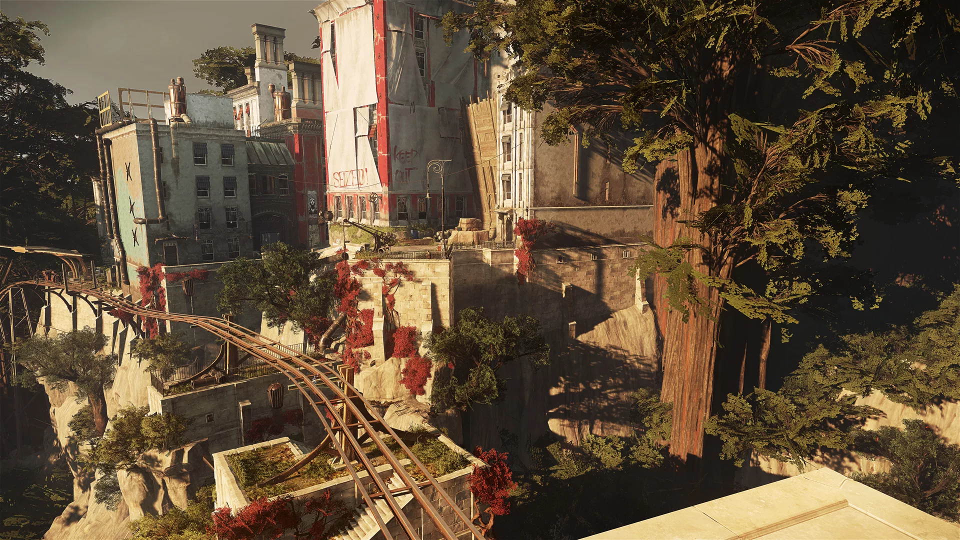 A cidade costeira de Karnaca, em Dishonored 2