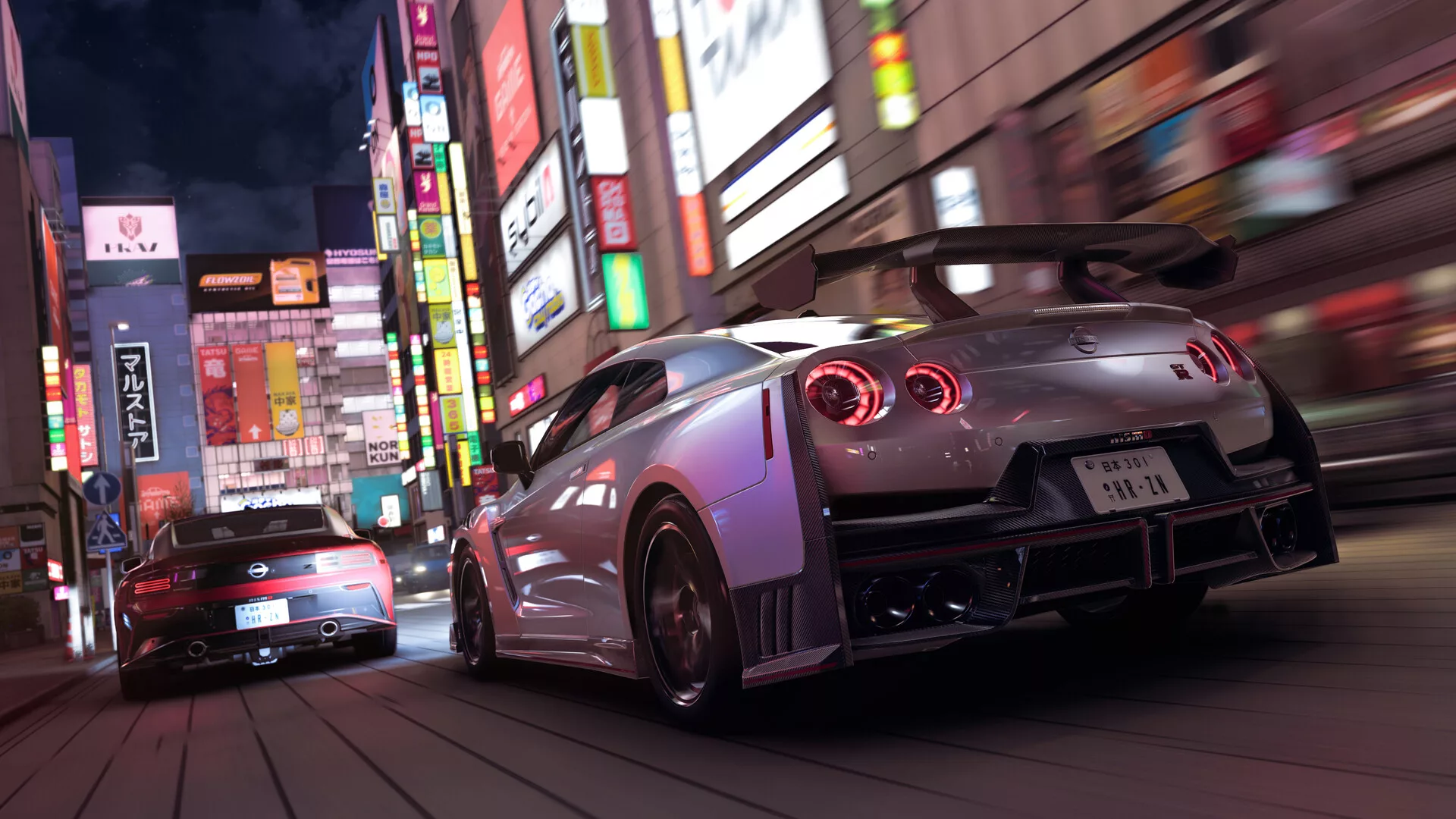 Nissan GT-R nas ruas de Tóquio em Forza Horizon 6