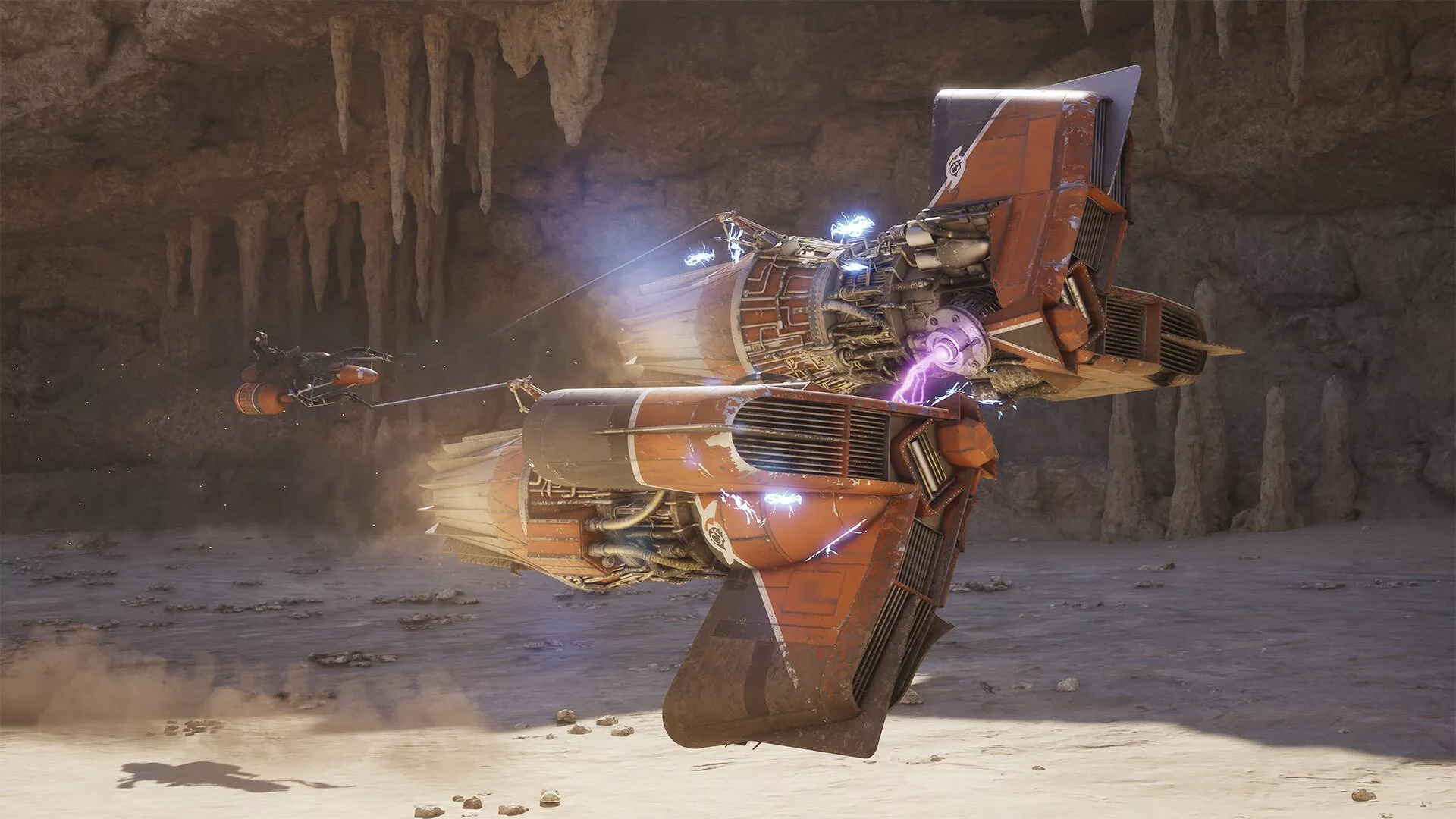 Podracer de Sebulba numa curva
