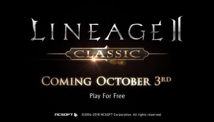 Lineage 2 Classic será lançado em 3 de outubro gratuitamente!